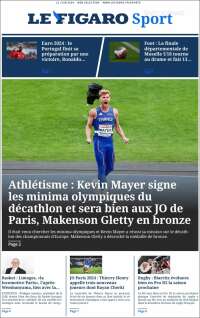 Portada de Le Figaro Sport (Francia)