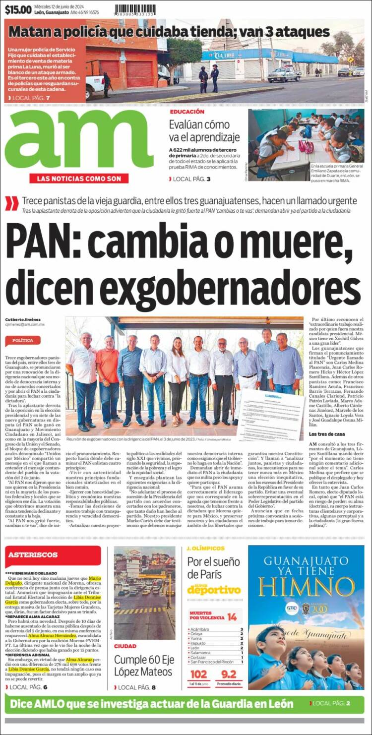 Portada de Al Día A.M. (México)