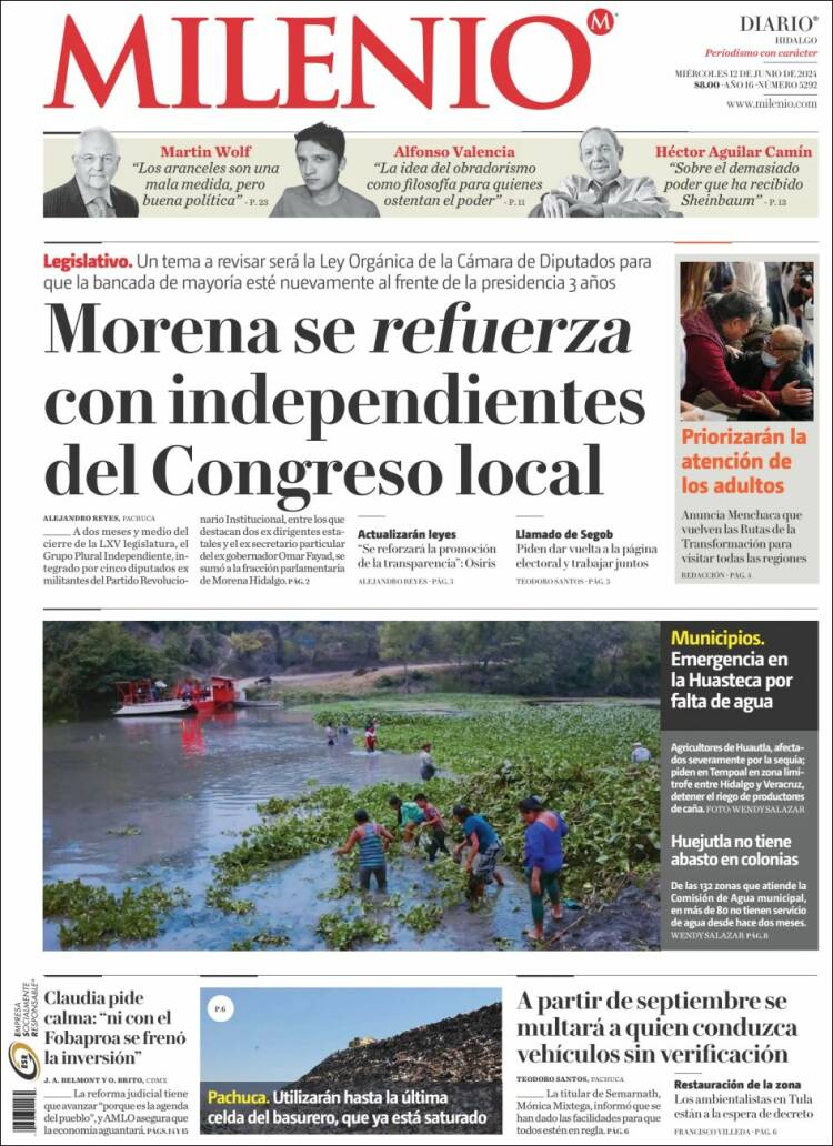 Portada de Milenio de Hidalgo (México)