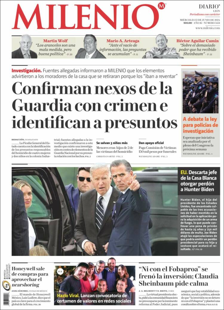 Portada de Milenio de León (México)