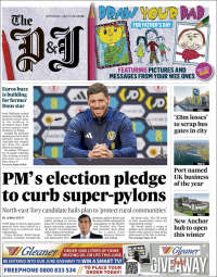 Portada de The Press and Journal (Reino Unido)