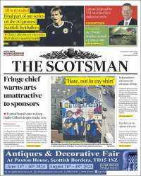 Portada de The Scotsman (Reino Unido)