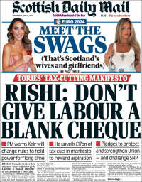 Portada de Scottish Daily Mail (Reino Unido)