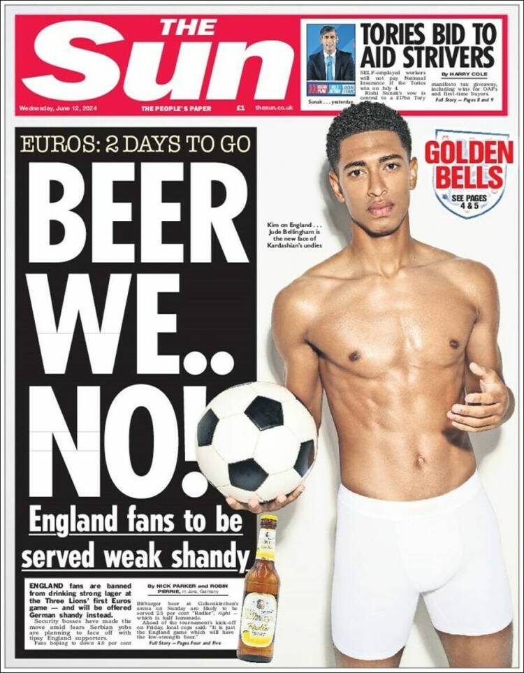 Portada de The Sun (Reino Unido)