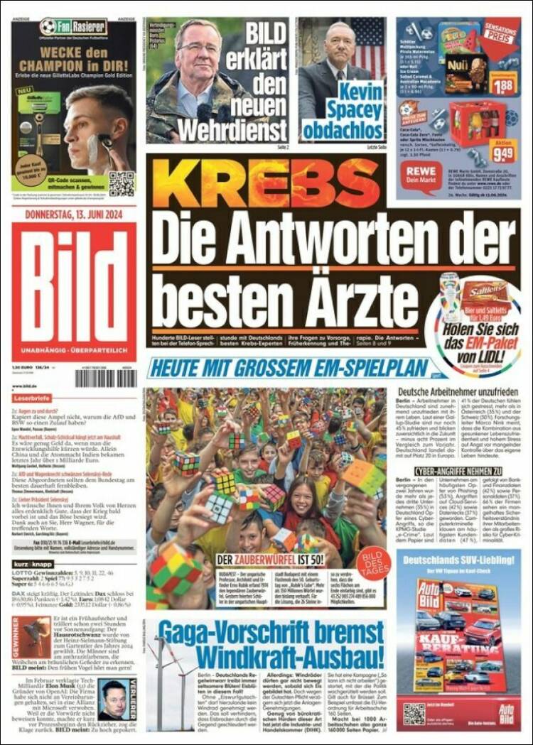 Portada de Bild (Alemania)