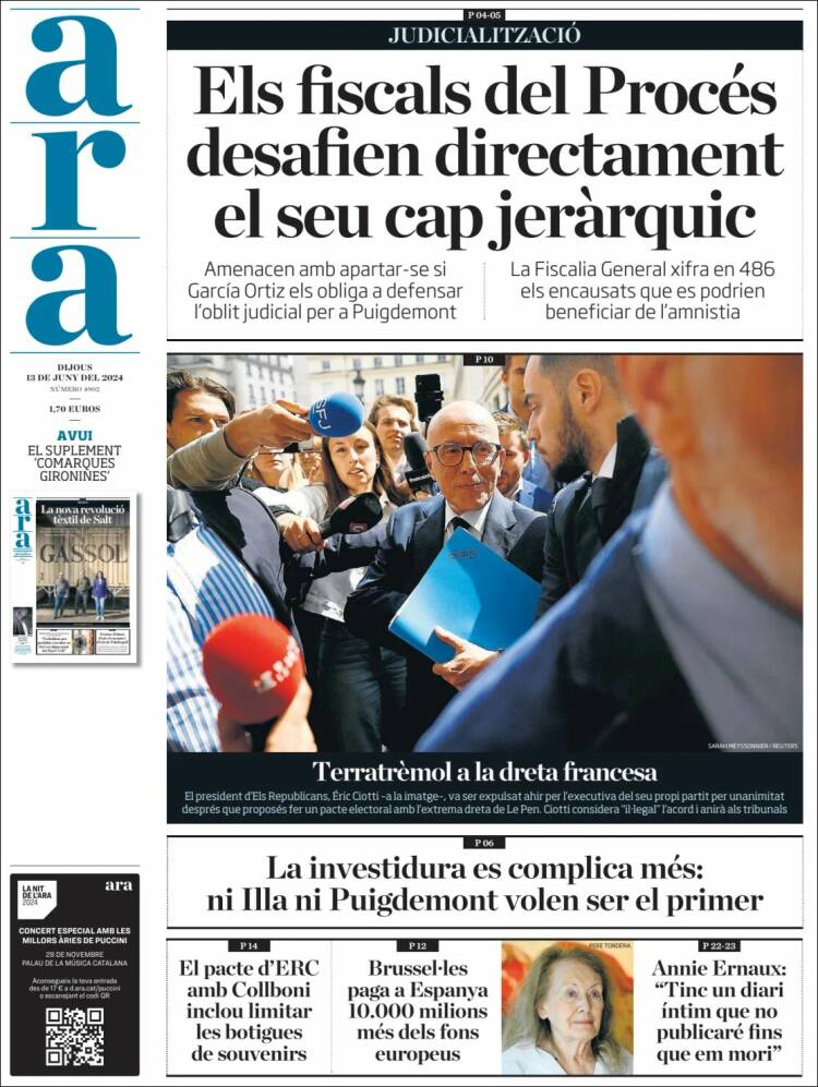 Portada de Ara (España)