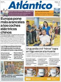 Portada de Atlántico Diario (Spain)