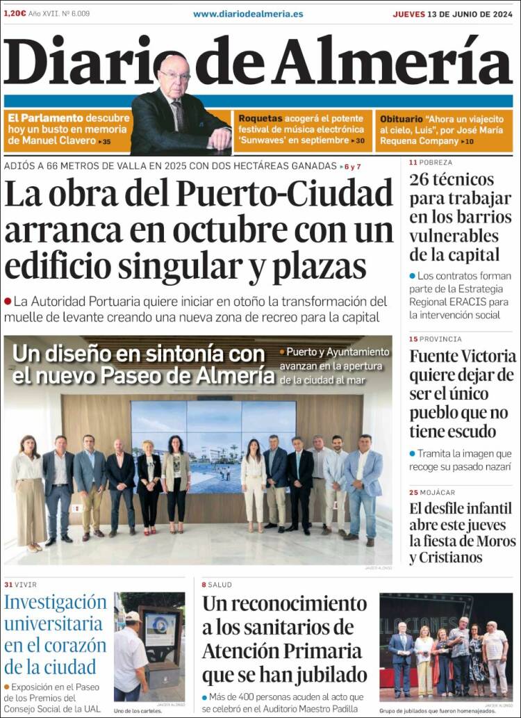 Portada de Diario de Almería (España)