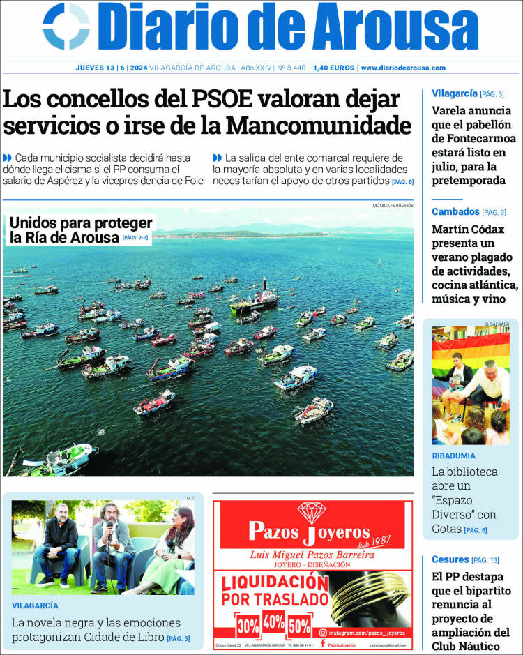 Portada de Diario de Arousa (España)