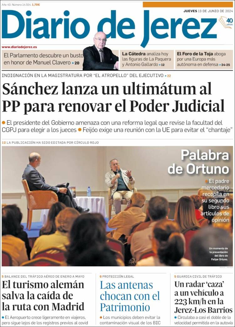 Portada de Diario de Jerez (España)