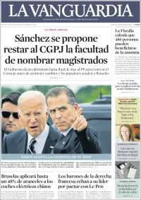 Portada de La Vanguardia (Spain)