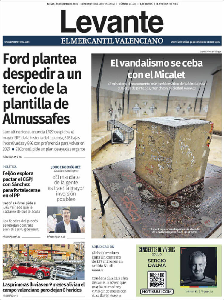 Portada de Levante (España)