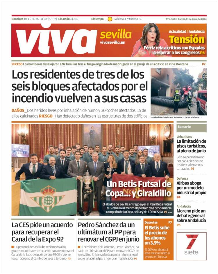Portada de Viva Sevilla (España)