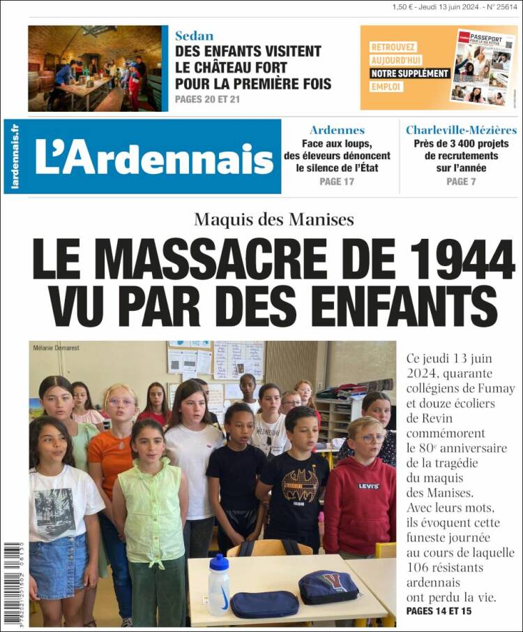 Portada de L'Ardenais (Francia)