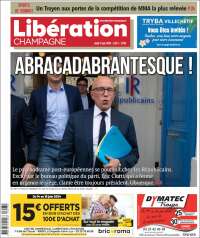 Portada de Libération Champagne (Francia)