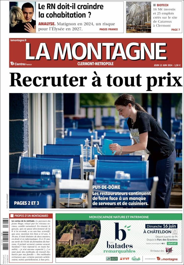 Portada de La Montagne (Francia)