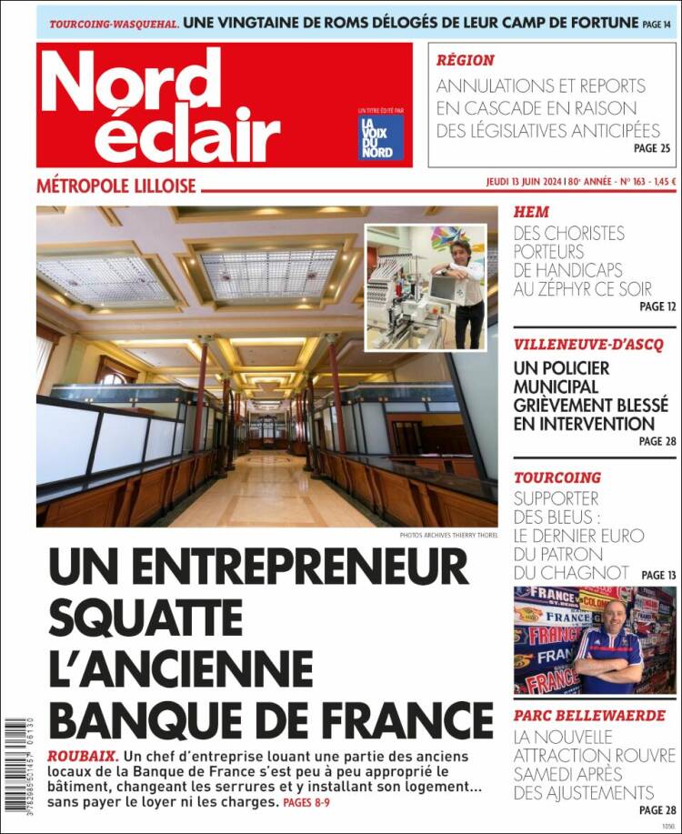 Portada de Nord Éclair (Francia)