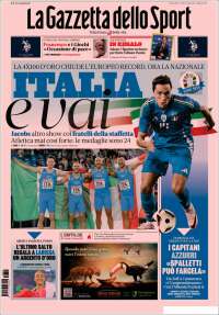 Portada de La Gazzetta dello Sport (Italia)