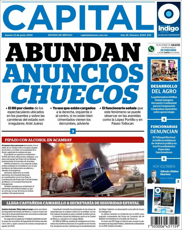 Portada de Capital México (M&eacute;xico)