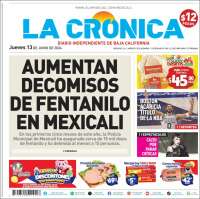 Portada de La Crónica de Baja California (M&eacute;xico)