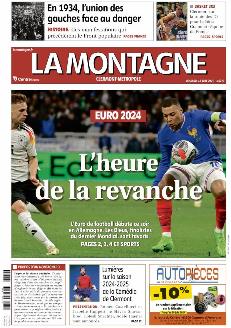 Portada de La Montagne (Francia)