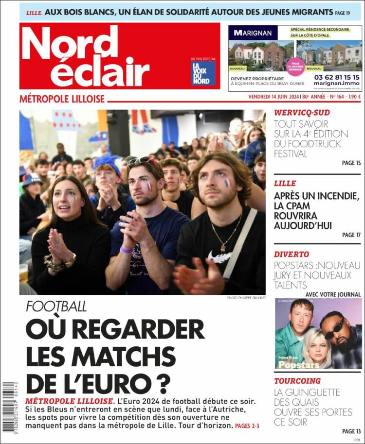 Portada de Nord Éclair (Francia)