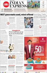Portada de New Indian Express (India)