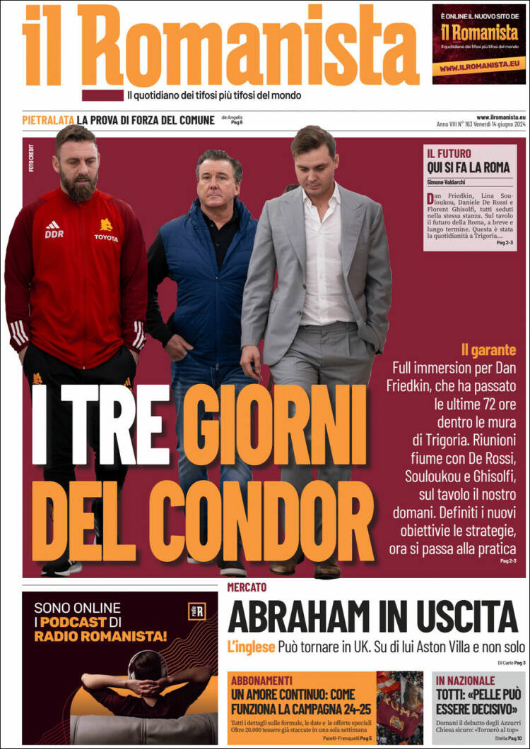 Portada de Romanista (Italia)