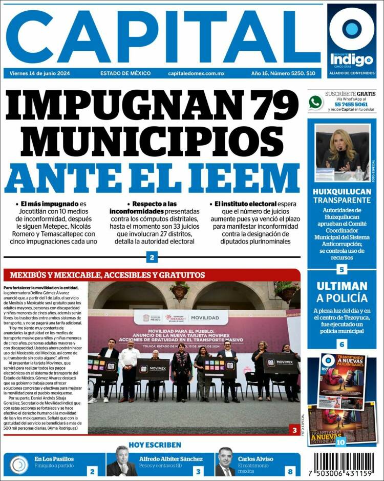 Portada de Capital México (M&eacute;xico)