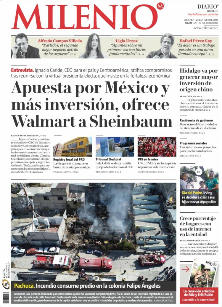 Portada de Milenio de Hidalgo (M&eacute;xico)