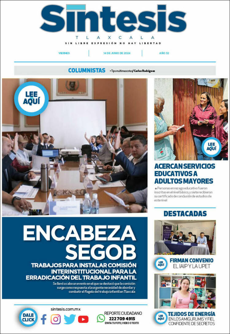 Portada de Síntesis de Tlaxcala (M&eacute;xico)