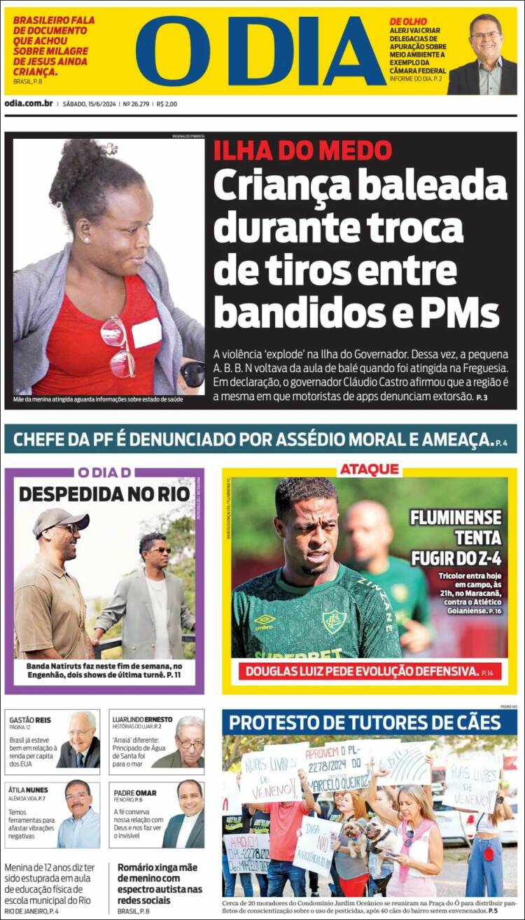 Portada de O Dia (Brasil)