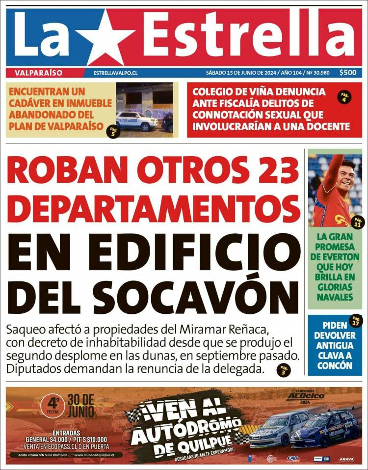 Portada de Estrella de Valparaiso (Chile)