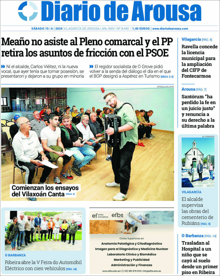 Portada de Diario de Arousa (España)