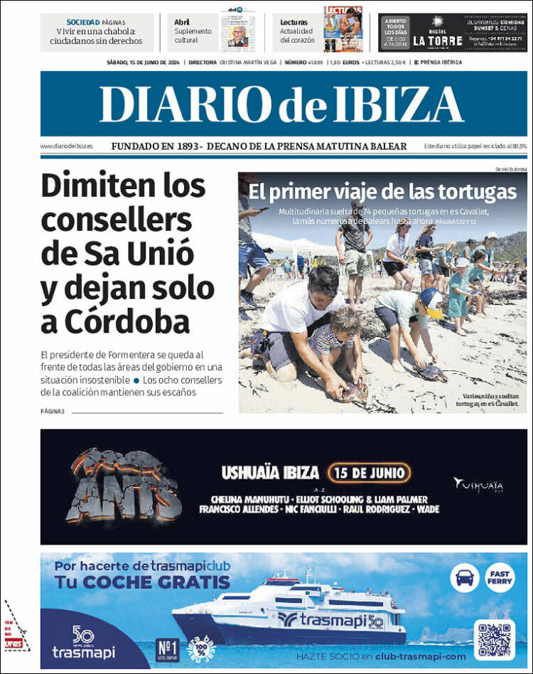 Portada de Diario de Ibiza (España)