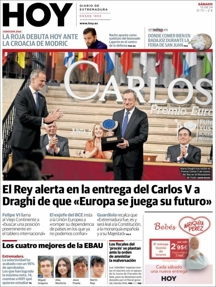 Portada de Hoy - Badajoz (España)