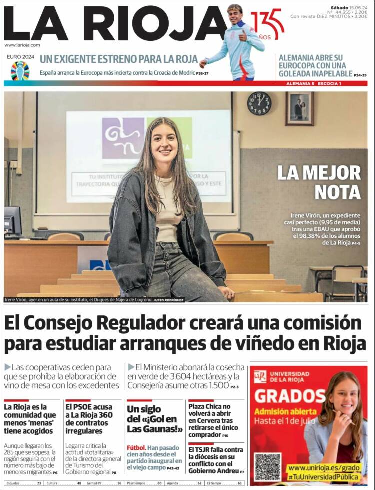 Portada de La Rioja (España)