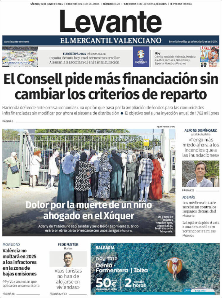 Portada de Levante (España)