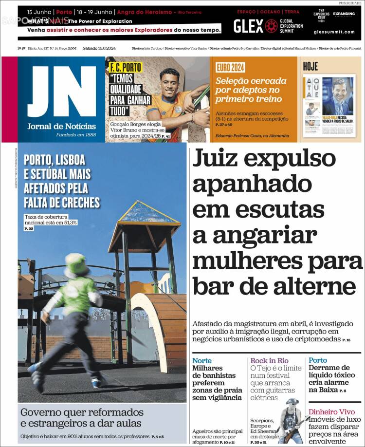 Portada de Jornal de Notícias (Portugal)