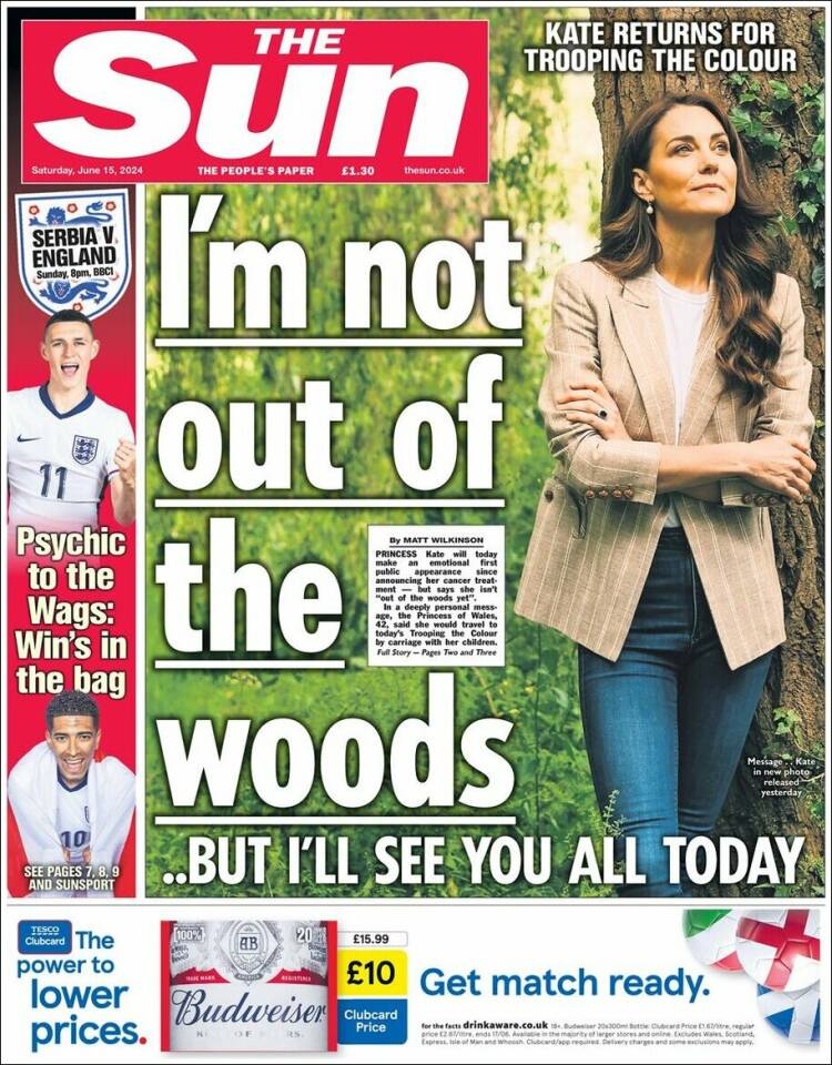 Portada de The Sun (Reino Unido)
