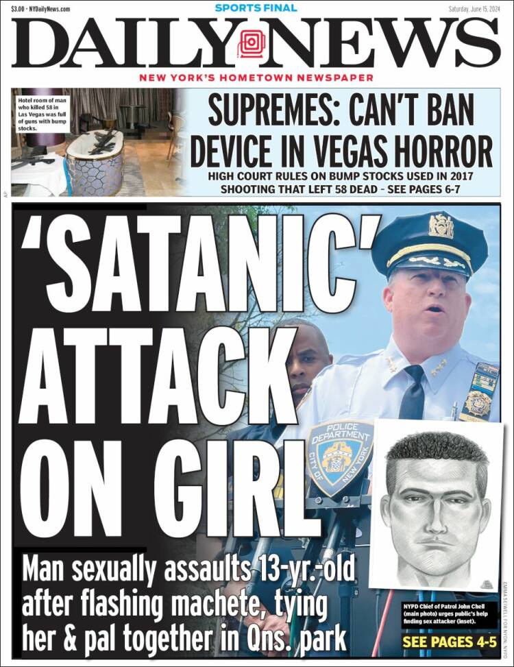 Portada de Daily News - New York (USA)