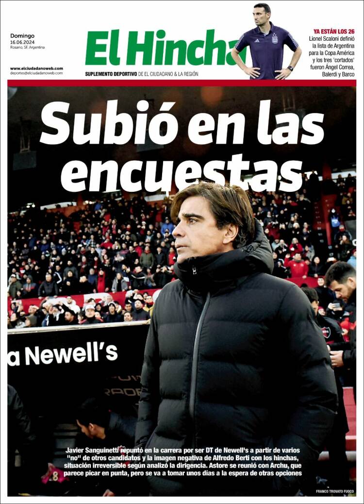 Portada de El Hincha (Argentina)