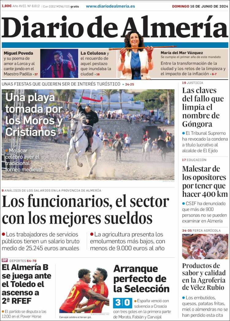 Portada de Diario de Almería (Espagne)
