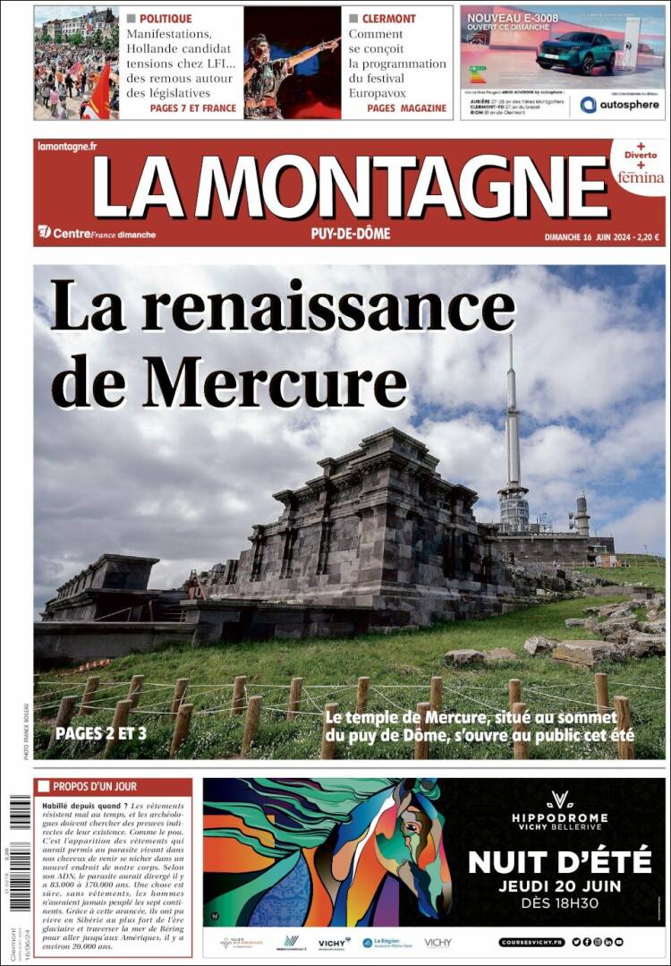 Portada de La Montagne (Francia)