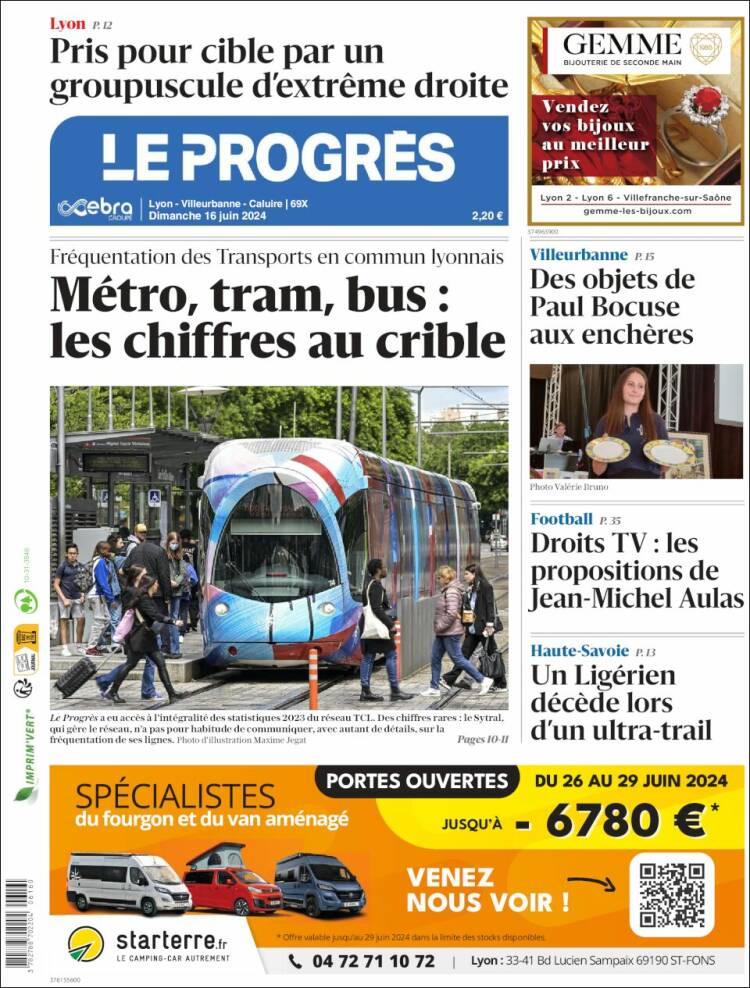 Portada de Progres de Fecamp (Francia)