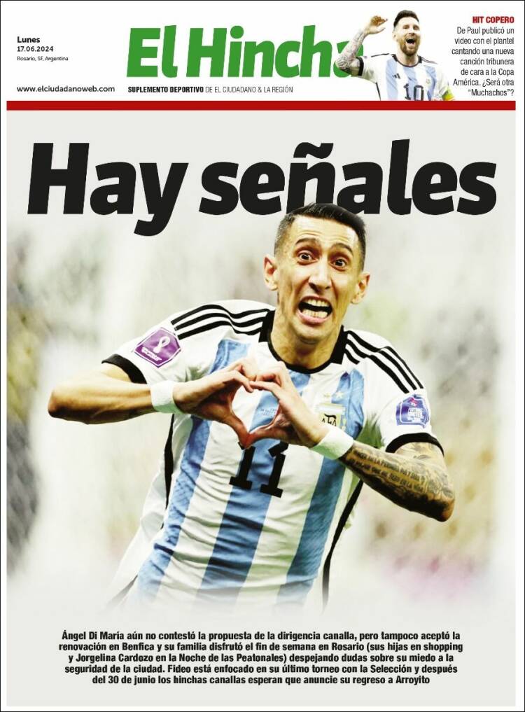 Portada de El Hincha (Argentina)