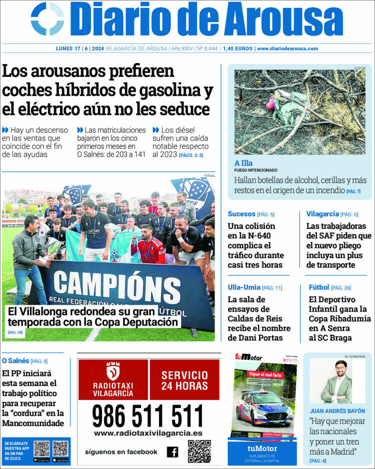 Portada de Diario de Arousa (España)