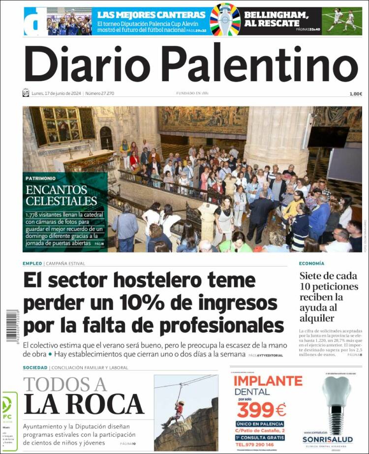 Portada de Diario Palentino (España)