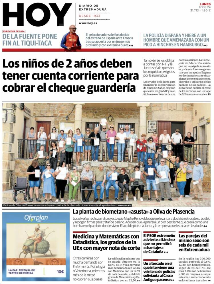 Portada de Hoy - Badajoz (España)