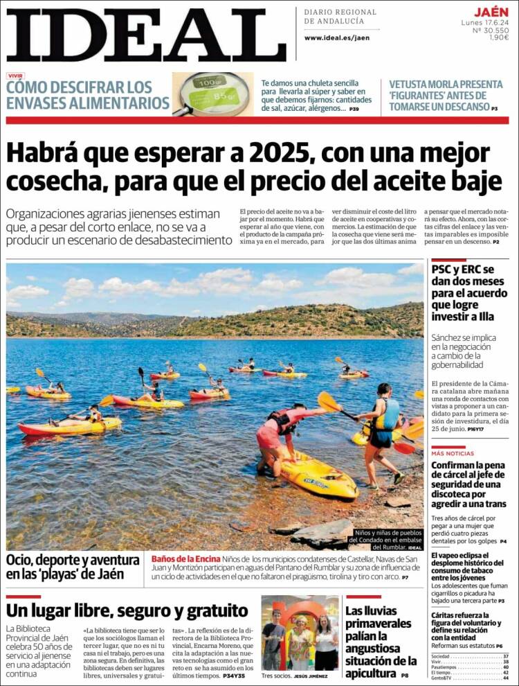 Portada de El Ideal de Jaén (España)